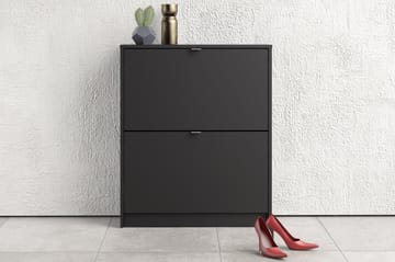 Shoey Skoskåp 2 Fack - Svart - Förvaring - Skoförvaring - Skoskåp