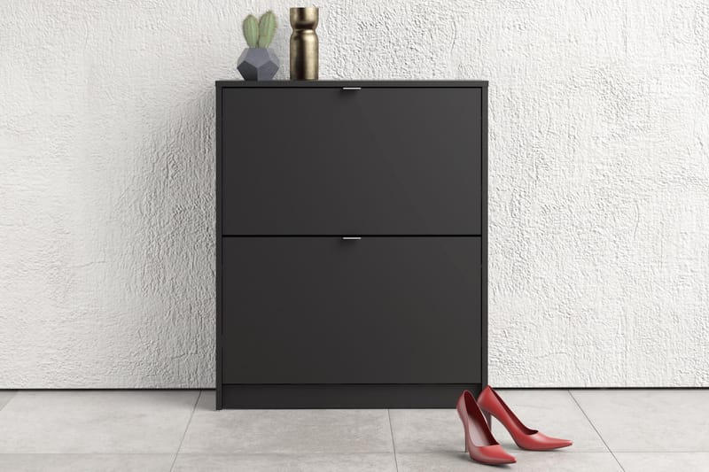 Shoey Skoskåp 2 Fack - Svart - Förvaring - Skoförvaring - Skoskåp