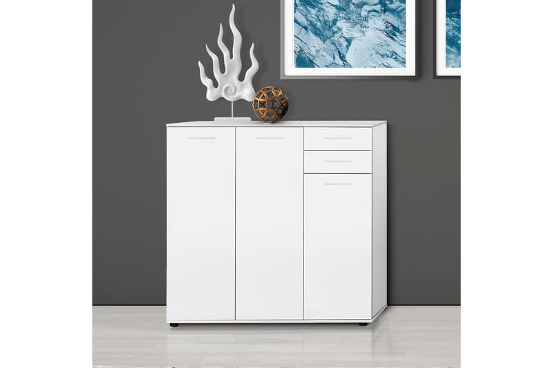 Skoskåp 108x108 cm - Vit - Förvaring - Skoförvaring - Skoskåp