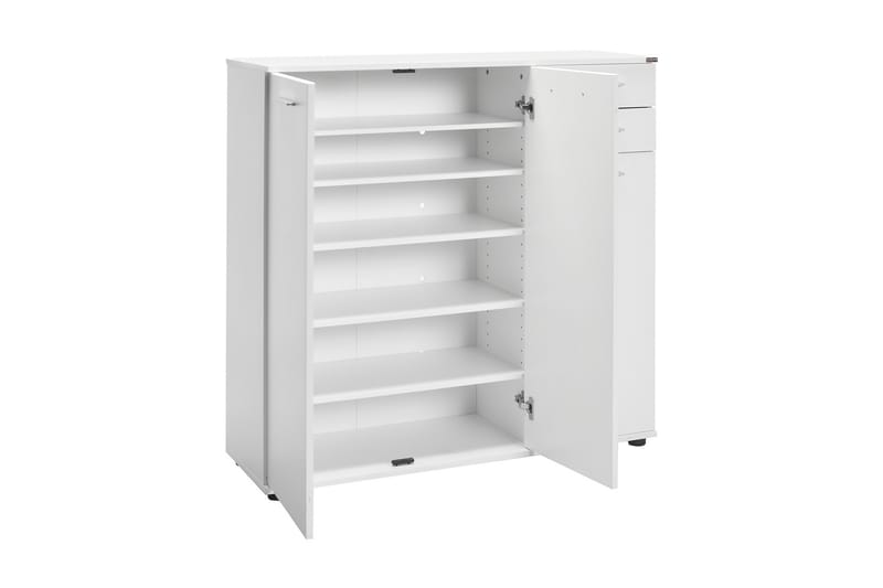 Skoskåp 108x108 cm - Vit - Förvaring - Skoförvaring - Skoskåp