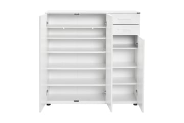 Skoskåp 108x108 cm - Vit - Förvaring - Skoförvaring - Skoskåp