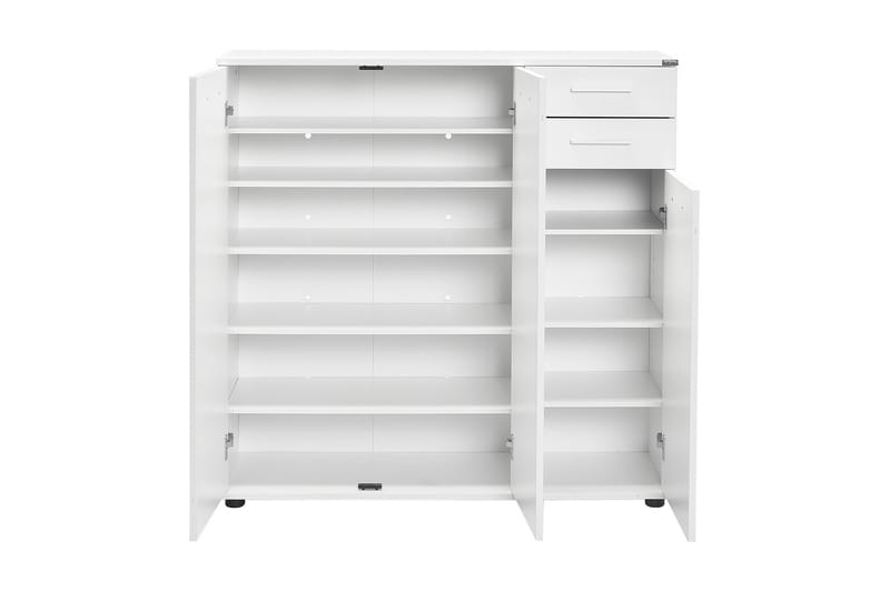 Skoskåp 108x108 cm - Vit - Förvaring - Skoförvaring - Skoskåp