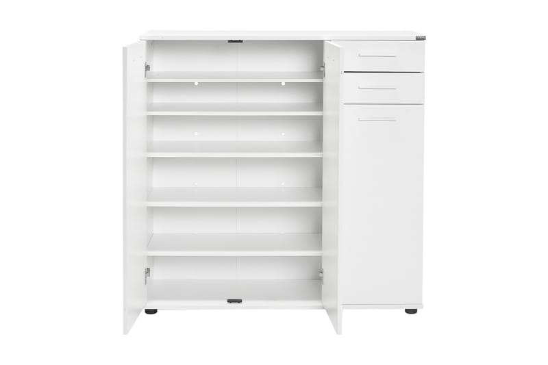 Skoskåp 108x108 cm - Vit - Förvaring - Skoförvaring - Skoskåp