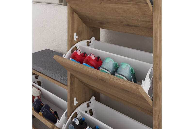 Skoskåp Dude 105 cm - Beige - Förvaring - Skoförvaring - Skoskåp