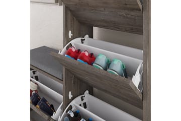 Skoskåp Dude 105 cm - Mörkbrun - Förvaring - Skoförvaring - Skoskåp