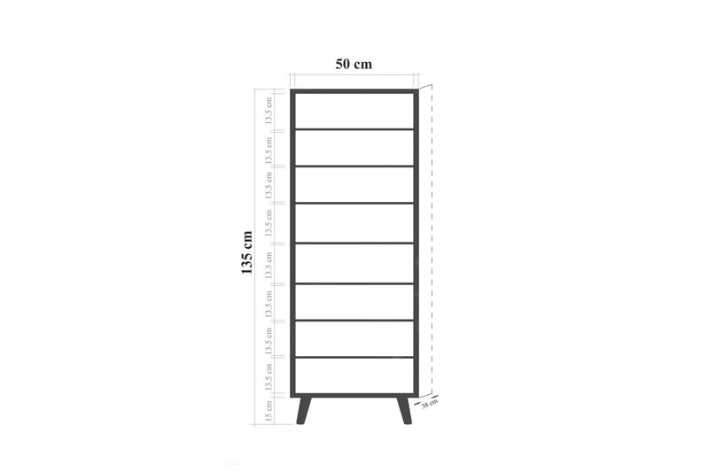 Skoskåp Igrario 50 cm - Natural - Hallförvaring - Skoskåp - Förvaringsskåp