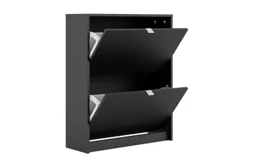 Skoskåp Malwine 2 Fack - Svart - Förvaring - Skoförvaring - Skoskåp