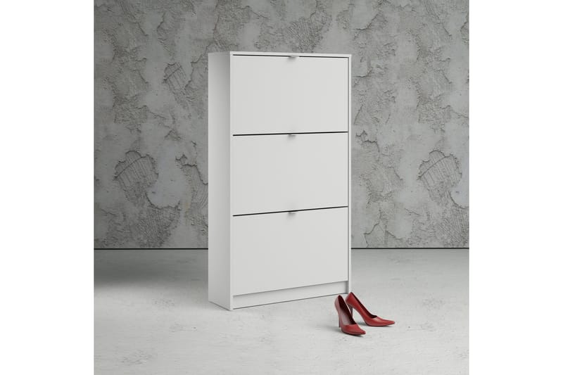 Skoskåp Malwine 3 Fack - Vit - Förvaring - Skoförvaring - Skoskåp