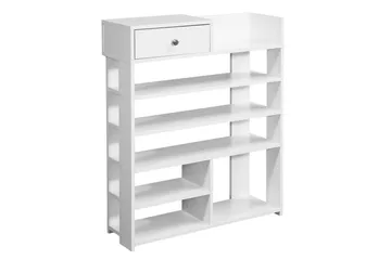 Skoskåp Wohnling Folierad spånskiva öppet rack 1 låda - Förvaring - Skoförvaring - Skohylla & skoställ