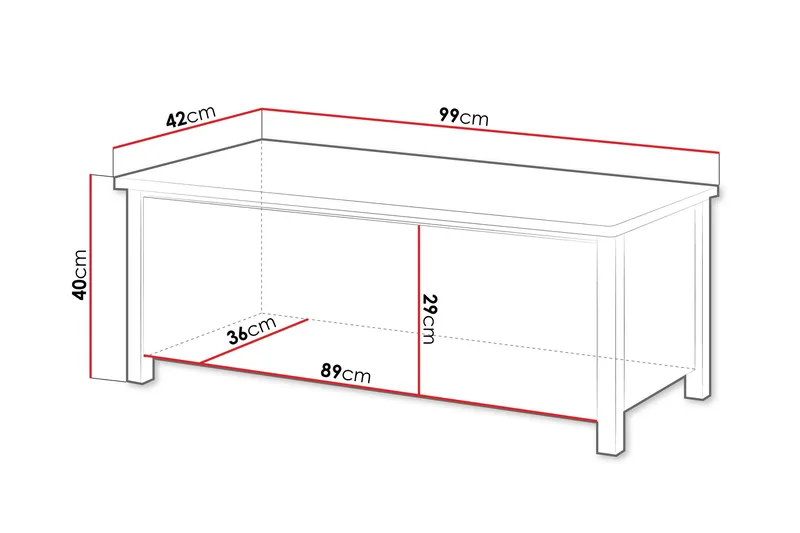 Storys Skobänk 99 cm - Vit - Förvaring - Skoförvaring - Skobänk & skohylla med bänk