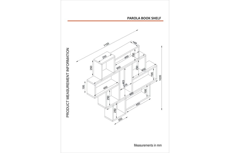 Övriga hyllor Parola Vägghylla 115,5 cm Beige - Förvaring - Hylla