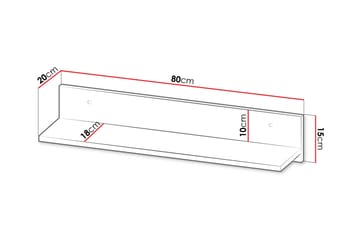 Adolfo Vägghylla 80 cm - Beige - Förvaring - Småförvaring - Väggförvaring