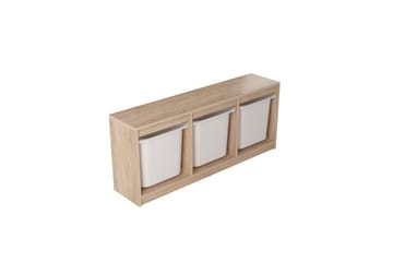 Alvora Förvaringslådor 132,3 cm - Natur/Vit - Förvaring - Småförvaring - Förvaringslåda