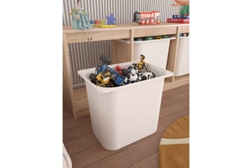 Alvora Förvaringslådor 132,3 cm - Natur/Vit - Förvaring - Småförvaring - Förvaringslåda