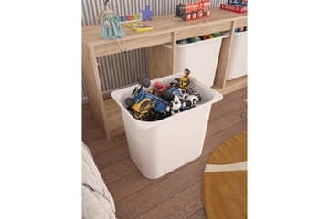 Alvora Förvaringslådor 132,3 cm - Natur/Vit - Förvaring - Småförvaring - Förvaringslåda