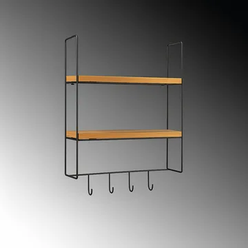 Alvorn Vägghylla 58x42 cm - Guld Och Natur - Förvaring - Småförvaring - Väggförvaring