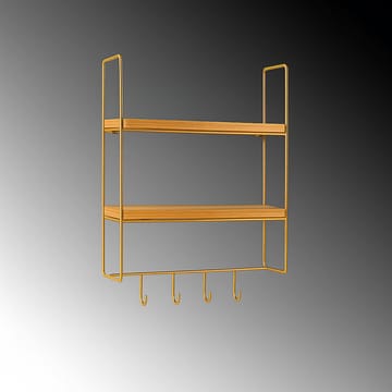 Alvorn Vägghylla 58x42 cm - Guld/Natur - Förvaring - Småförvaring - Väggförvaring