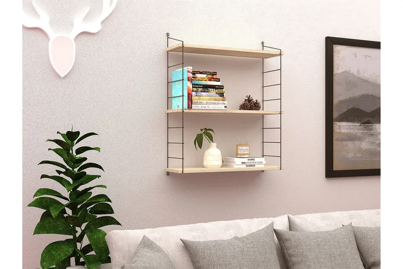 Armoni Vägghylla 72 cm, Beige