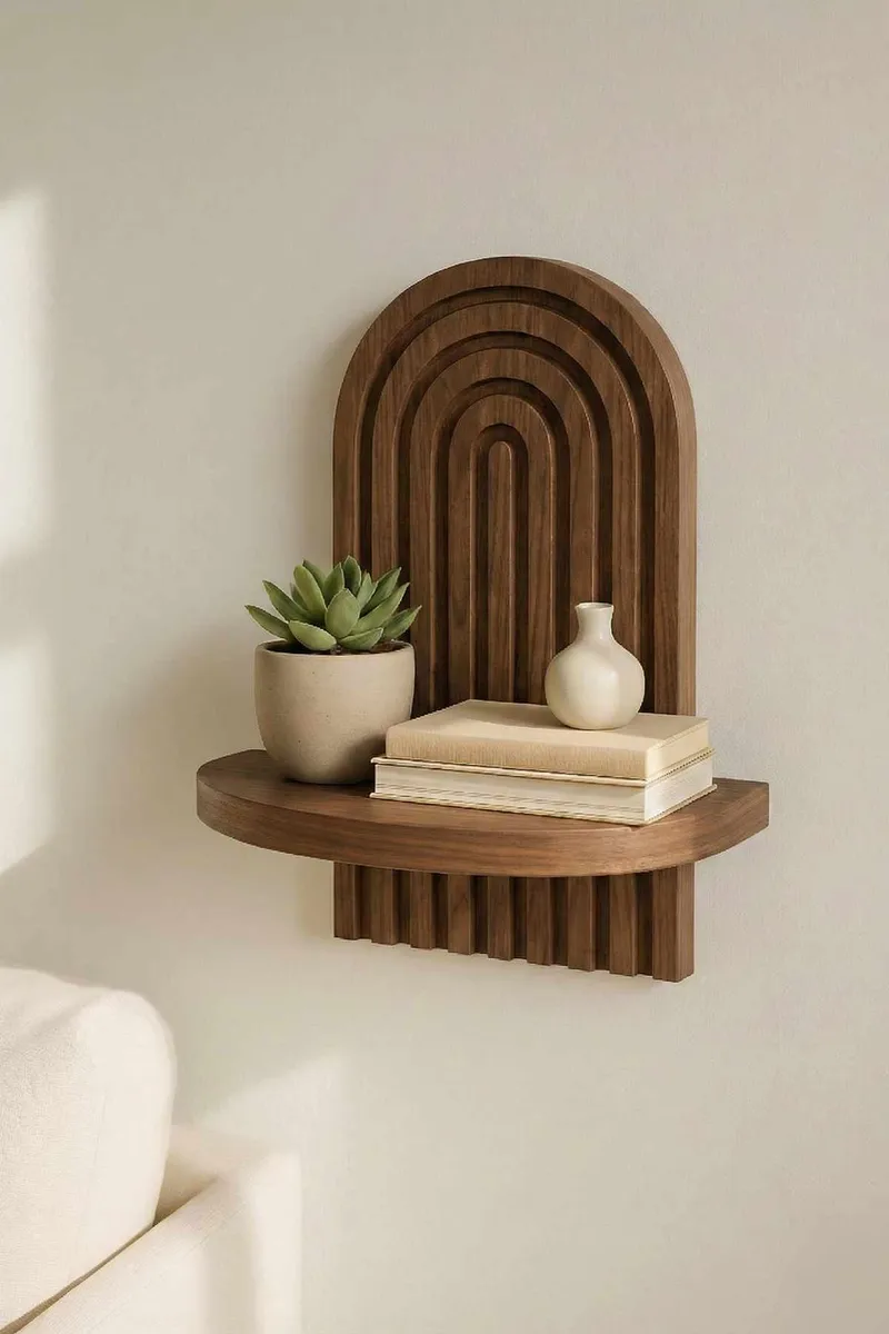 Baynor Vägghylla 20x35 cm - Brun - Förvaring - Småförvaring - Väggförvaring