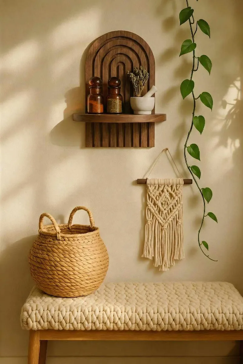 Baynor Vägghylla 20x35 cm - Brun - Förvaring - Småförvaring - Väggförvaring