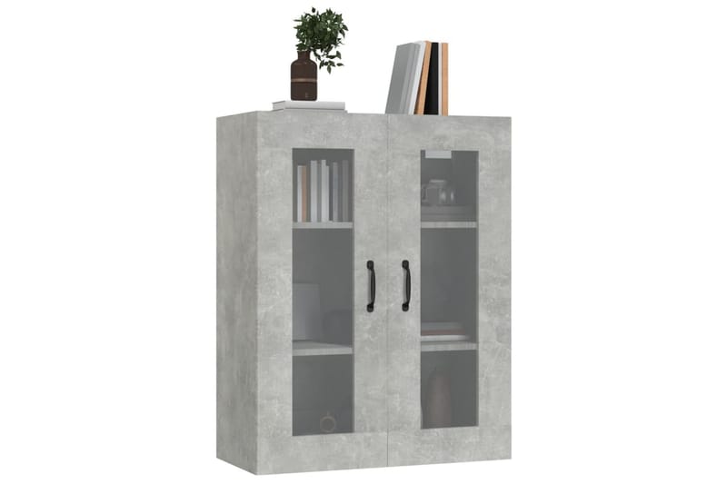 beBasic Väggskåp betonggrå 69,5x34x90 cm - Grey - Vägghylla - Väggförvaring