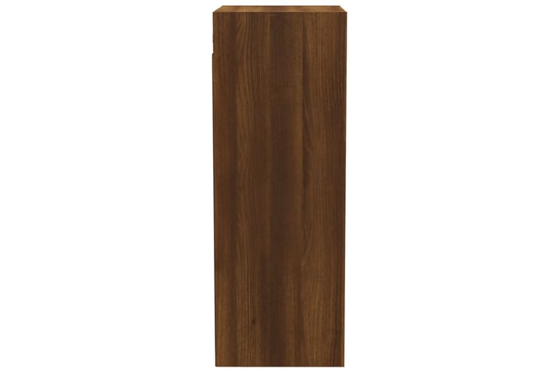 beBasic Väggskåp brun ek 34,5x32,5x90 cm konstruerat trä - Brown - Vägghylla - Väggförvaring