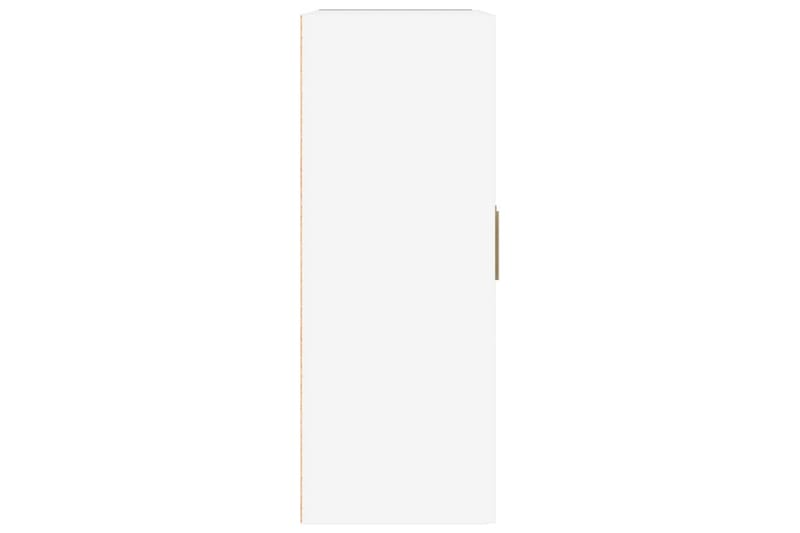 beBasic Väggskåp vit högglans 69,5x32,5x90 cm konstruerat trä - White - Vägghylla - Väggförvaring