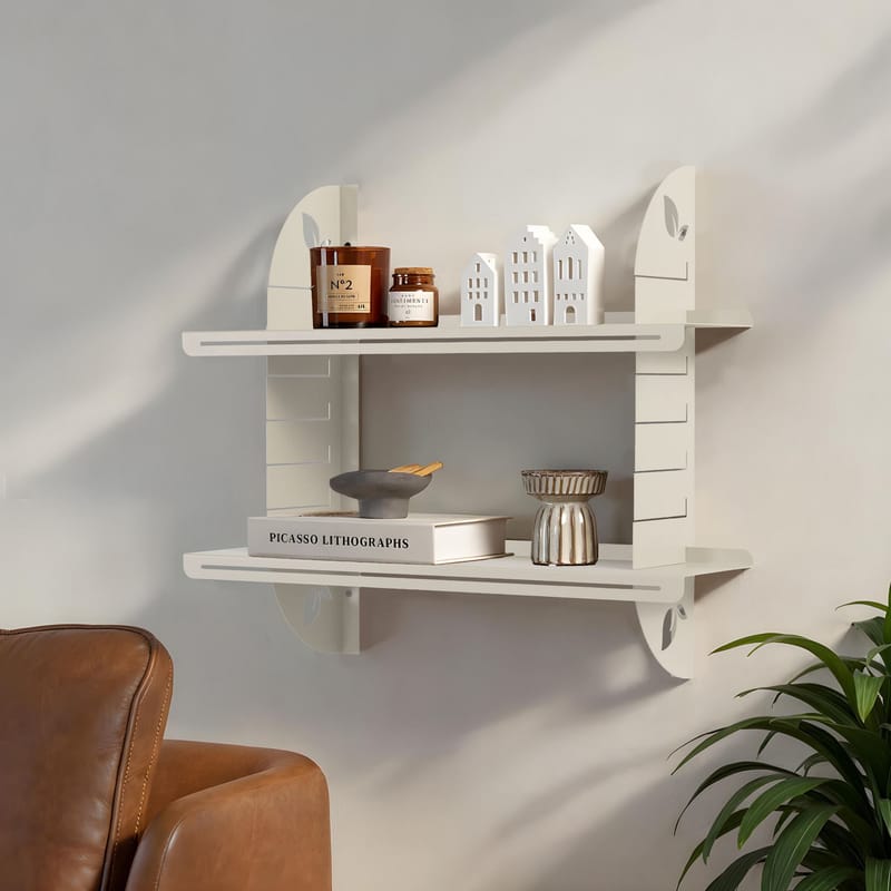 Clavor Vägghylla 70 cm - Mjuk Beige - Förvaring - Småförvaring - Väggförvaring