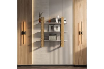 Draven Väggskiva 90x90 cm - Ek/Vit - Förvaring - Småförvaring - Väggförvaring