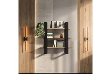 Draven Väggskiva 90x90 cm - Svart/Ek - Förvaring - Småförvaring - Väggförvaring