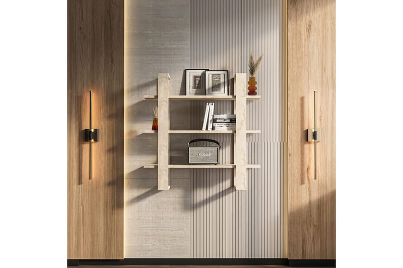 Draven Väggskiva 90x90 cm - Travertine - Förvaring - Småförvaring - Väggförvaring