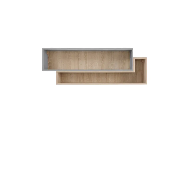Edson Vägghylla 115 cm i Trä med Metallram, Beige