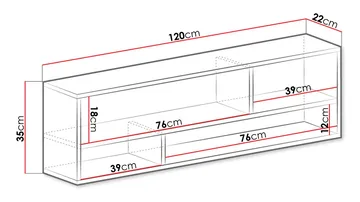 Elvaren Vägghylla 120 cm i Trä - Vit|Beige - Förvaring - Småförvaring - Väggförvaring