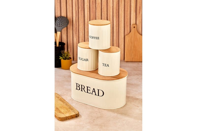 Elven Förvaringsask 15 cm 4-pack - Cremevit - Förvaring - Småförvaring