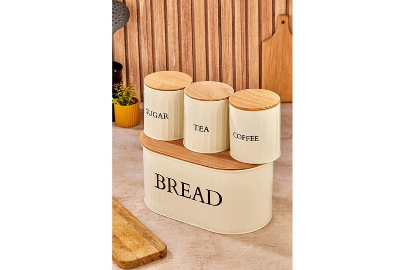 Elven Förvaringsask 15 cm 4-pack - Cremevit - Förvaring - Småförvaring