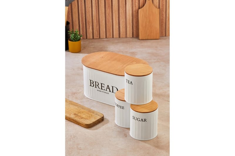 Elven Förvaringsask 15 cm 4-pack - Cremevit - Förvaring - Småförvaring
