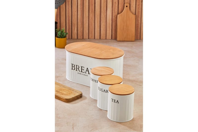 Elven Förvaringsask 15 cm 4-pack - Cremevit - Förvaring - Småförvaring
