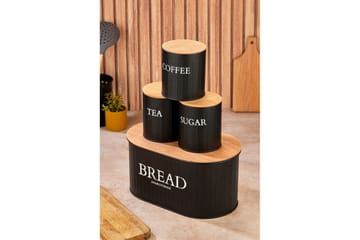 Elven Förvaringsask 15 cm 4-pack - Svart - Förvaring - Småförvaring