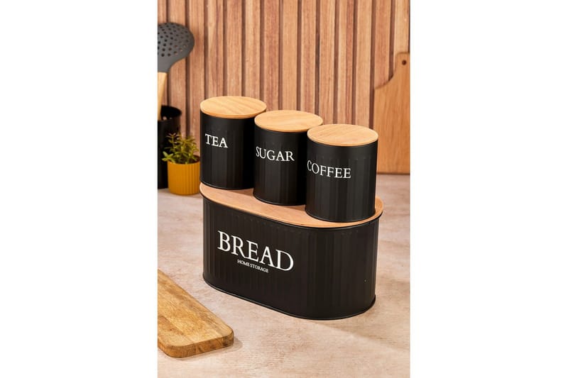 Elven Förvaringsask 15 cm 4-pack - Svart - Förvaring - Småförvaring