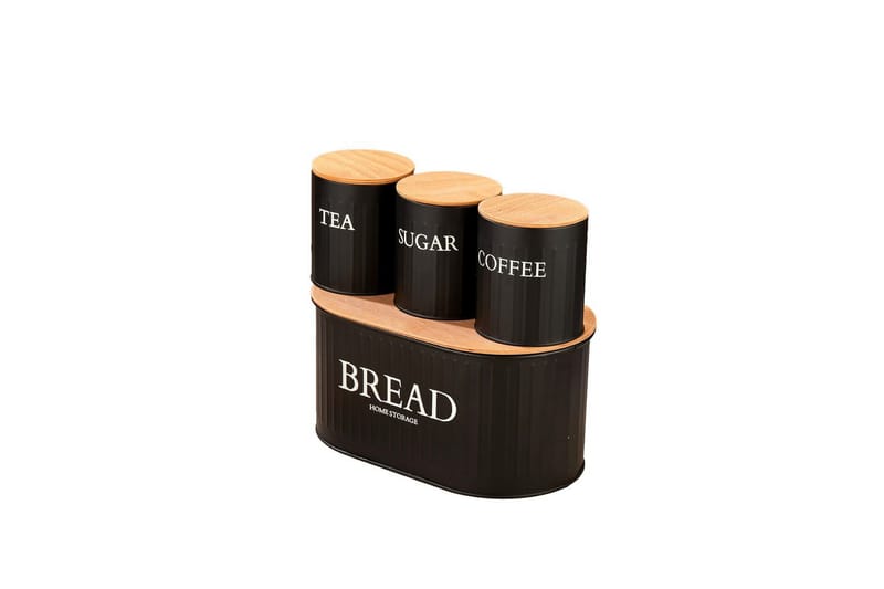 Elven Förvaringsask 15 cm 4-pack - Svart - Förvaring - Småförvaring
