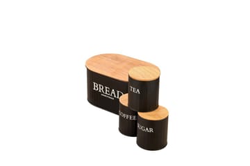Elven Förvaringsask 15 cm 4-pack - Svart - Förvaring - Småförvaring