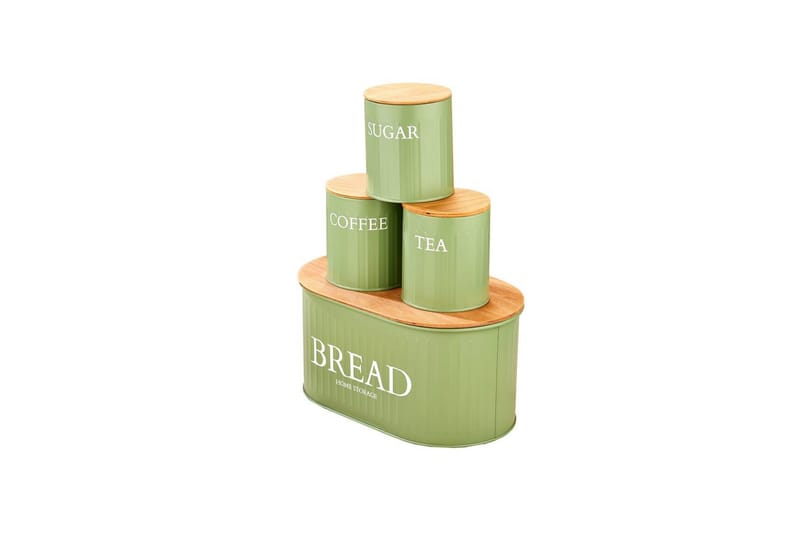 Elven Förvaringsask 15 cm 4-pack - Ljusgrön - Förvaring - Småförvaring
