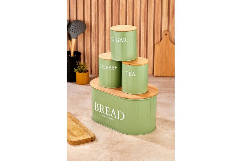 Elven Förvaringsask 15 cm 4-pack - Ljusgrön - Förvaring - Småförvaring