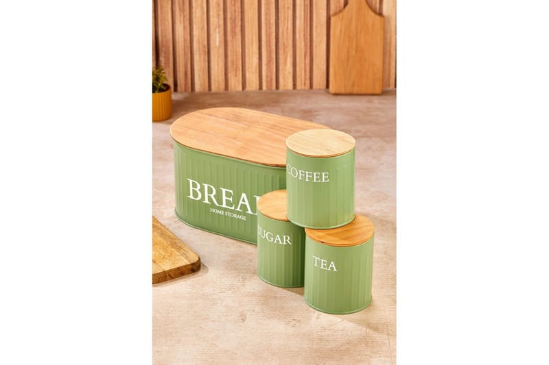 Elven Förvaringsask 15 cm 4-pack - Ljusgrön - Förvaring - Småförvaring