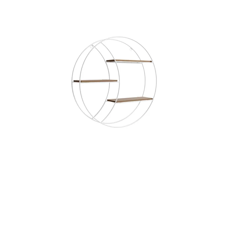 Elyran Vägghylla 44 cm, vit, brun