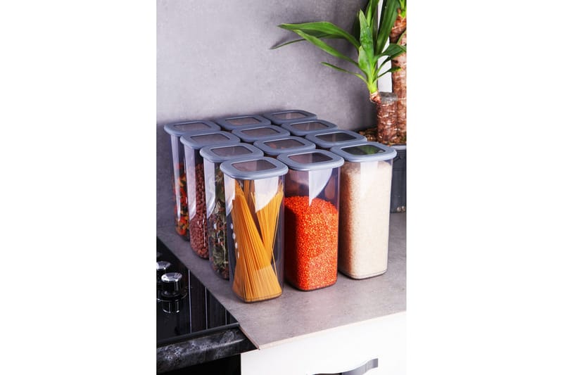 Kazuyasu Förvaringsburk, Grå