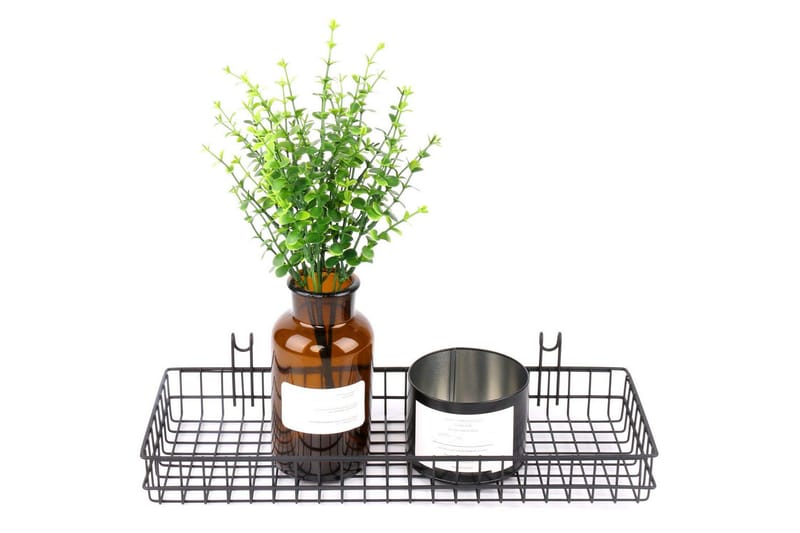 Dekorativ Väggaccessoar - Svart - Förvaring - Småförvaring - Förvaringskorg - Trådkorg