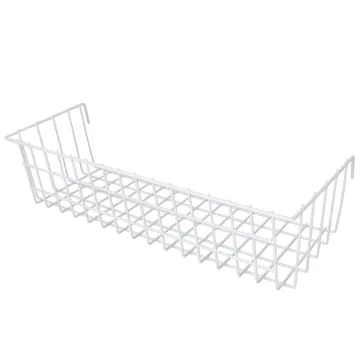 Dekorativ Väggdekor 16x38 cm - Vit - Förvaring - Småförvaring - Förvaringskorg - Trådkorg