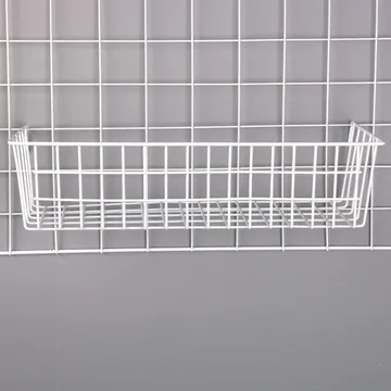 Dekorativ Väggdekor 16x38 cm - Vit - Förvaring - Småförvaring - Förvaringskorg - Trådkorg