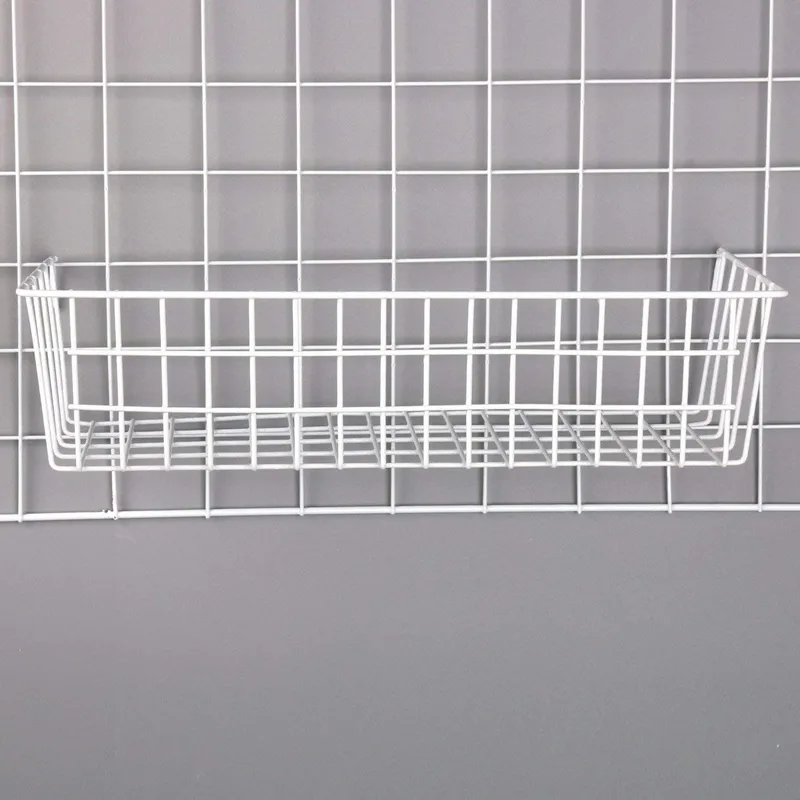 Dekorativ Väggdekor 16x38 cm - Vit - Förvaring - Småförvaring - Förvaringskorg - Trådkorg